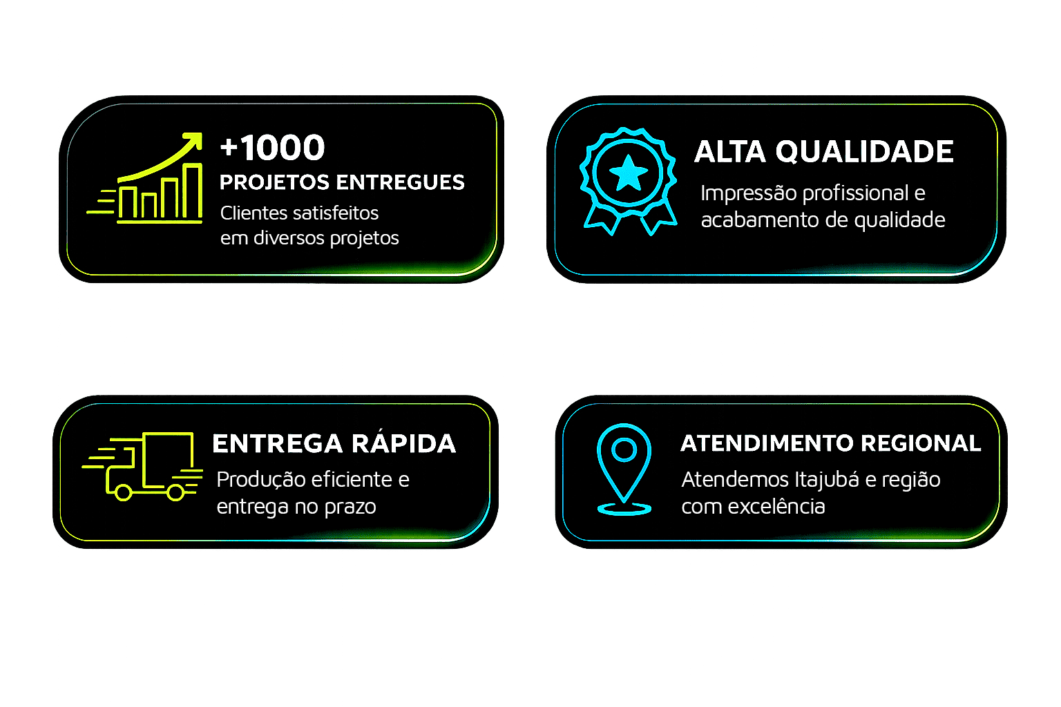 Qualidade de Serviço em Impressos Itajubá Minas Gerais Sul de Minas Impressão Banner Lona Adesivo Flyer Cartão Papelaria